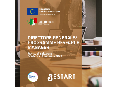 Sono aperte le selezioni per l’assunzione di un Direttore Generale/Programme Research Manager