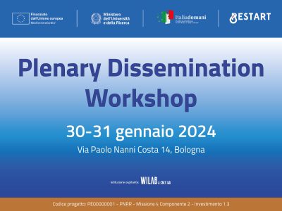 RESTART Plenary Dissemination Workshop | 30-31 gennaio 2024, Bologna