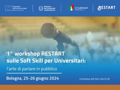 1° workshop RESTART sulle Soft Skill per Universitari: l’arte di parlare in pubblico