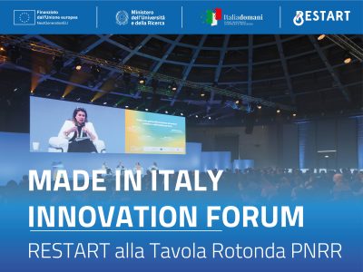 RESTART at PNRR Roundtable of the Made in Italy Innovation Forum